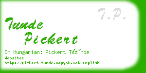 tunde pickert business card